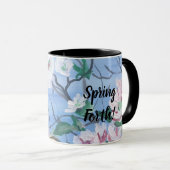 花モダン咲き春の四季アート マグカップ (正面右)