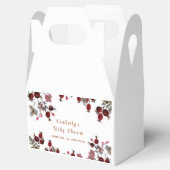 花モダン咲き野草のベビーシャワー フェイバーボックス (オープン)