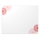 花モダン咲き ノートパッド (正面)