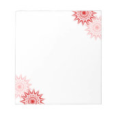 花モダン咲き ノートパッド (正面)