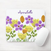 花モダン園の夏パーソナライズされた マウスパッド (マウス)
