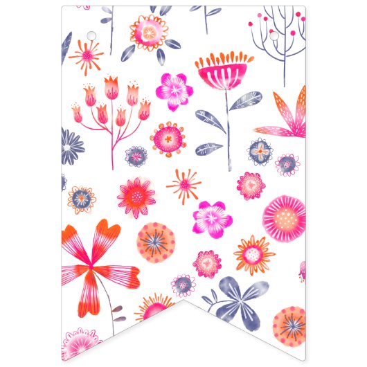 花モダン園 バンティングフラッグ (第2の旗)