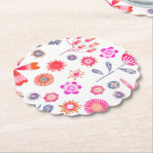 花モダン園 ペーパーコースター (アングル)