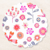 花モダン園 ペーパーコースター (正面)