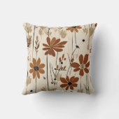 花モダン地トーン クッション (裏面)