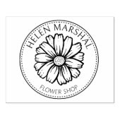 花モダン屋カスタム小ビジネス大 ラバースタンプ (インプリント)