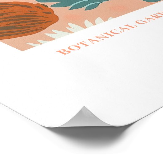 花モダン市場東京フラワーボタニカル ポスター (角)