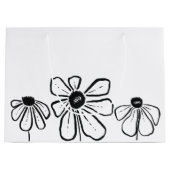 花モダン抱き枕 ラージペーパーバッグ (正面)