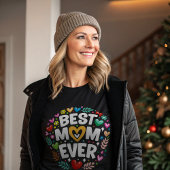 花モダン最高の母 Tシャツ