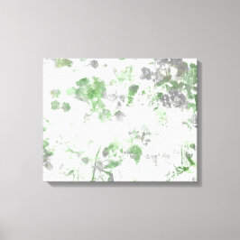 花モダン柄と壁の質感のミックス キャンバスプリント