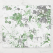 花モダン柄と壁の質感のミックス ビールラベル (シングルラベル)
