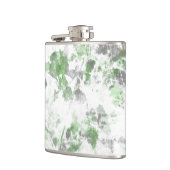 花モダン柄と壁の質感のミックス フラスク (左)