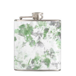 花モダン柄と壁の質感のミックス フラスク