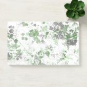 花モダン柄と壁の質感のミックス ポストイット (オフィス)