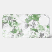 花モダン柄と壁の質感のミックス Case-Mate iPhoneケース (裏面 (横))