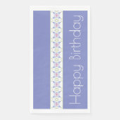 花モダン柄の紫色 (正面)