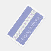 花モダン柄の紫色 (コーナー)