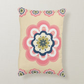 花モダン柄アクセント枕 アクセントクッション (裏面(縦))