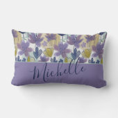 花モダン柄名 ランバークッション (裏面)