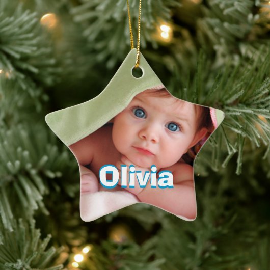 花モダン柄明るい色 セラミックオーナメント (ツリー)