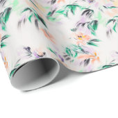 花モダン柄花スケッチ ラッピングペーパー (ロールコーナー)