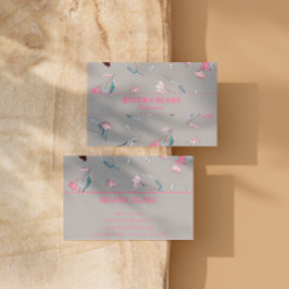 花モダン柄 | エレガントプロフェッショナル 名刺