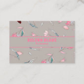 花モダン柄 | エレガントプロフェッショナル 名刺 (正面)