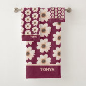 花モダン柄 バスタオルセット (インサイチュ)