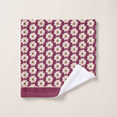 花モダン柄 バスタオルセット (ウォッシュタオル)