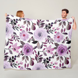 花モダン柄 フリースブランケット