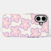 花モダン柄Iphoneケース | ピンクの美学 Case-Mate iPhoneケース (裏面 (横))