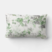 花モダン模様と壁織りのミックス ランバークッション (裏面)