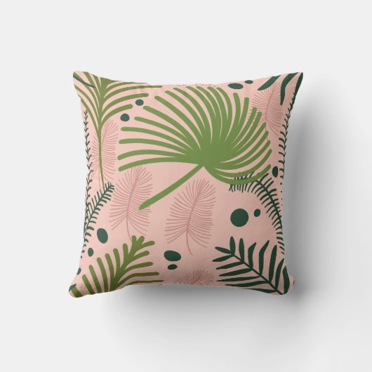 花モダン模様 クッション (裏面)