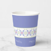 花モダン模様 紙コップ (左)