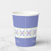 花モダン模様 紙コップ (右)