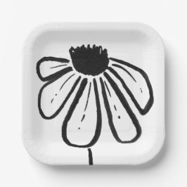 花モダン紙プレート ペーパープレート