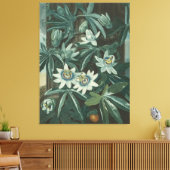 花モダン絵を描の キャンバスプリント (インサイチュ (リビング))