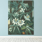 花モダン絵を描の キャンバスプリント (インサイチュ (ウッドフロア))