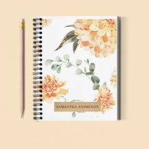 花モダン黄&クラフトパーソナライズされたギフト