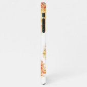 花モダン黄&クラフトパーソナライズされたギフト iPhoneケース (左側)