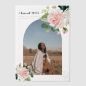 花モダン | 金ゴールドダストアーチ写真 ベラム紙招待状 (正面)