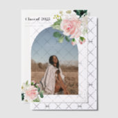 花モダン | 金ゴールドダストアーチ写真 ベラム紙招待状 (オフセット (招待状))