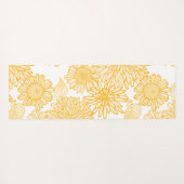 花モノグラムの柄ヨガマット ヨガマット (裏面(横))