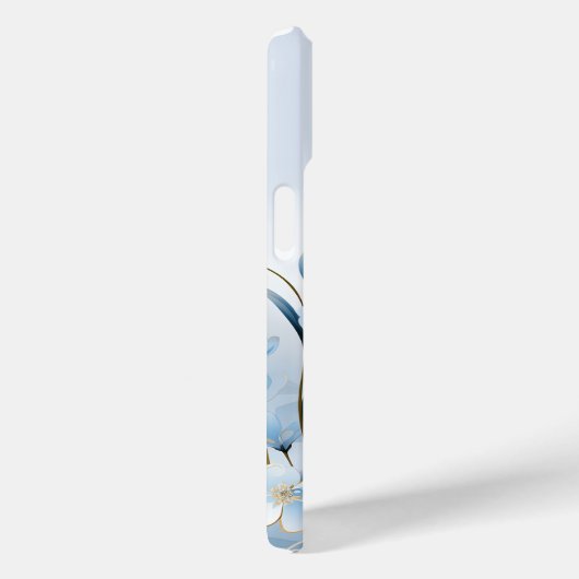 花ユニークの形をした可愛い青2枚 Case-Mate iPhoneケース (裏面 / 右)