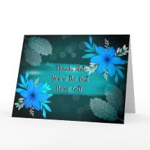 花ユニークサンキューカード