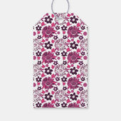 花ユニークスタイリッシュ柄 ギフトタグ (裏面)