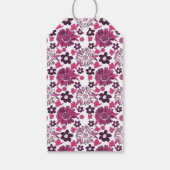 花ユニークスタイリッシュ柄 ギフトタグ (裏面)