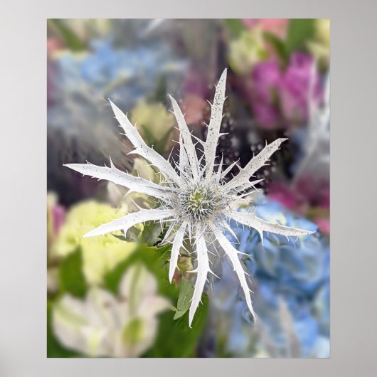 花ユニークポスター ポスター (正面)