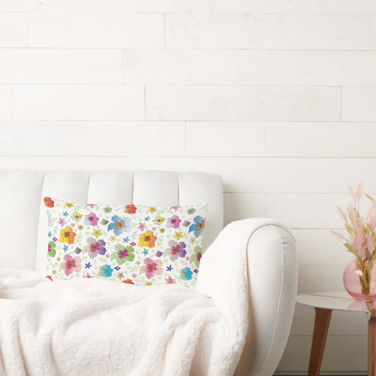 花ユニーク型モダンスタイリッシュ腰枕 ランバークッション (ソファ)