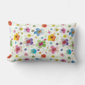 花ユニーク型モダンスタイリッシュ腰枕 ランバークッション (正面)